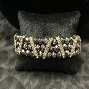 Black &Silver Beaded Bracelet